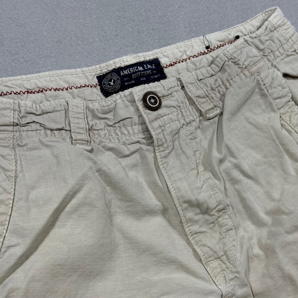 American Eagle Outfitters Other - American Eagle Outfitters Mens Tan Ripstop Cargo Shorts Khaki 34W Relaxed Fit